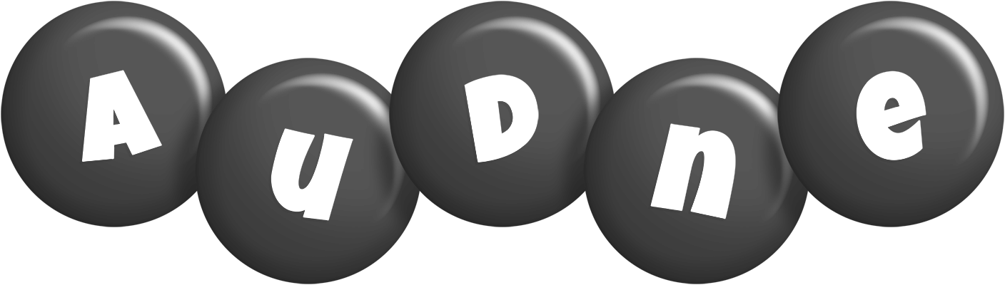 Audne candy-black logo