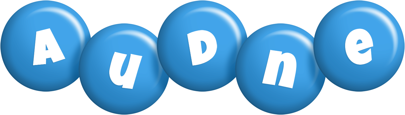 Audne candy-blue logo