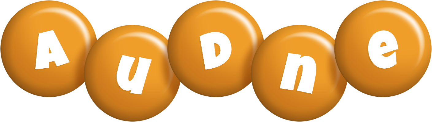 Audne candy-orange logo
