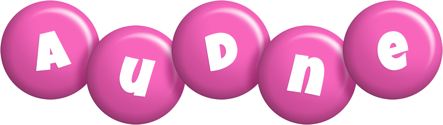 Audne candy-pink logo