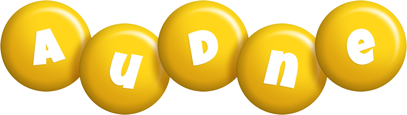 Audne candy-yellow logo