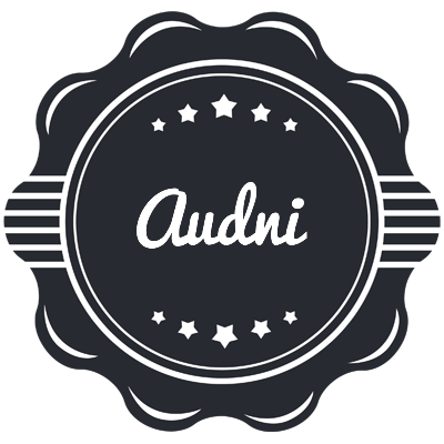 Audni badge logo