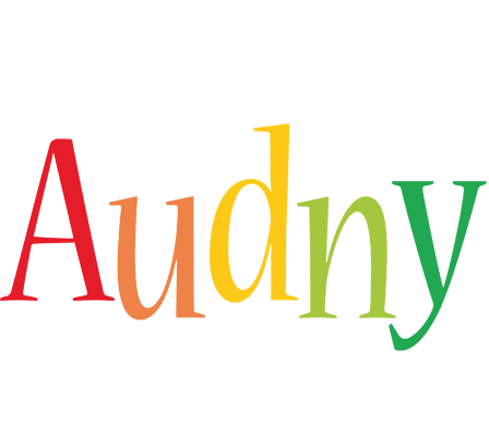 Audny birthday logo