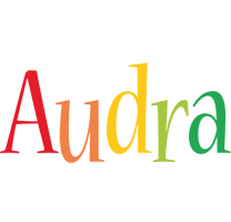 Audra birthday logo