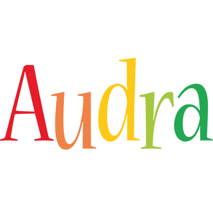 Audra birthday logo