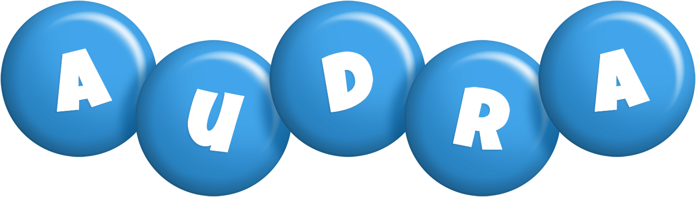 Audra candy-blue logo