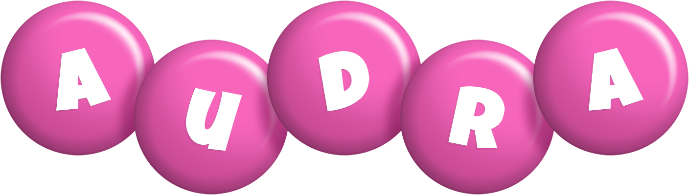 Audra candy-pink logo