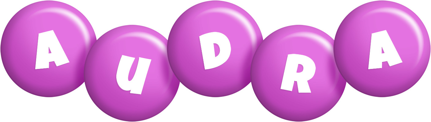 Audra candy-purple logo