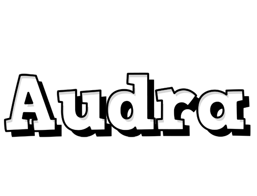 Audra snowing logo