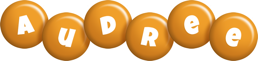 Audree candy-orange logo
