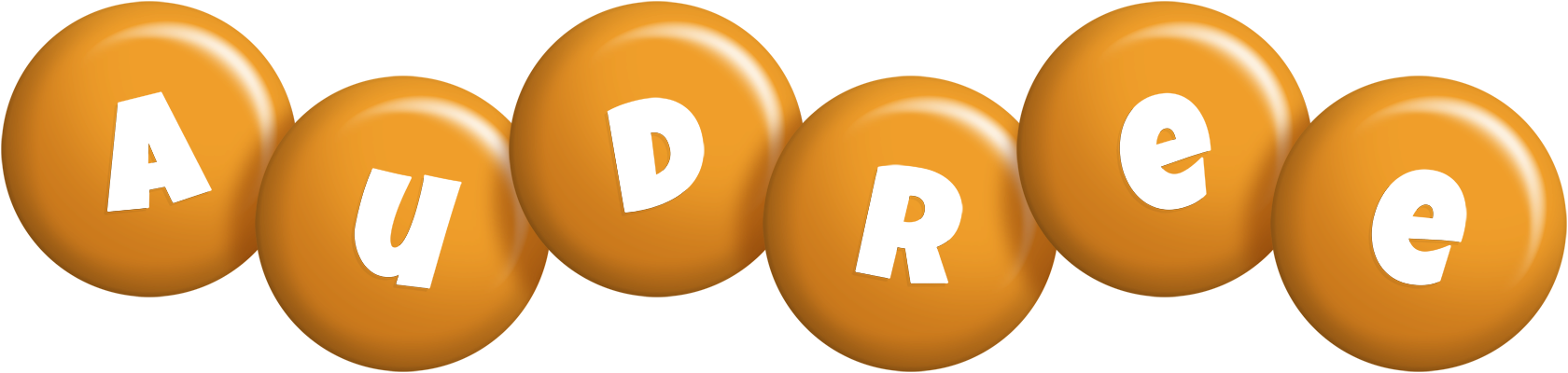 Audree candy-orange logo