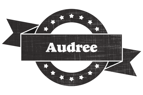 Audree grunge logo