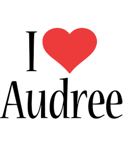 Audree i-love logo