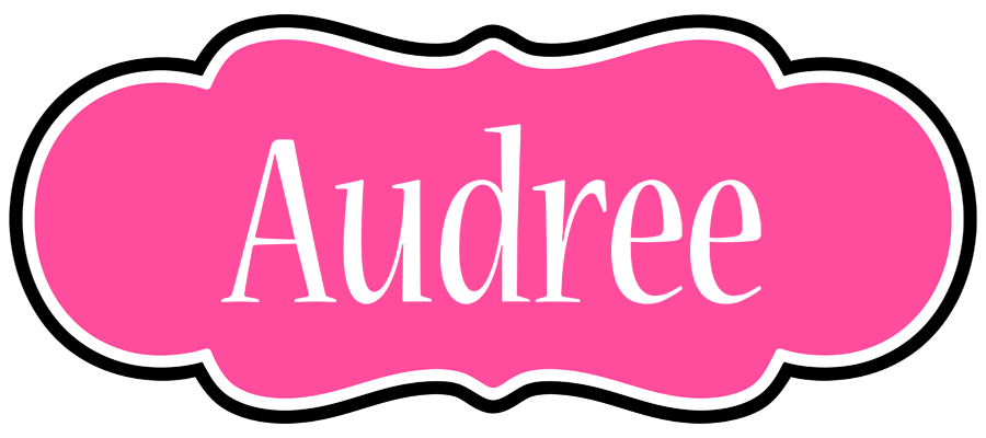 Audree invitation logo