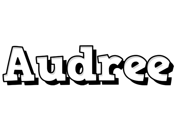 Audree snowing logo
