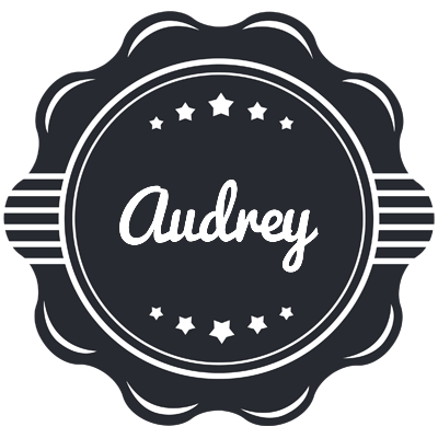 Audrey badge logo