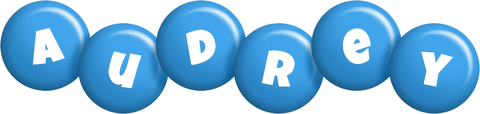 Audrey candy-blue logo