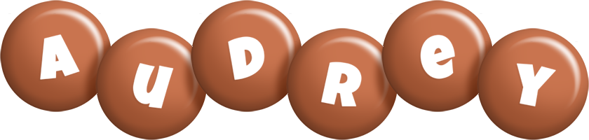 Audrey candy-brown logo