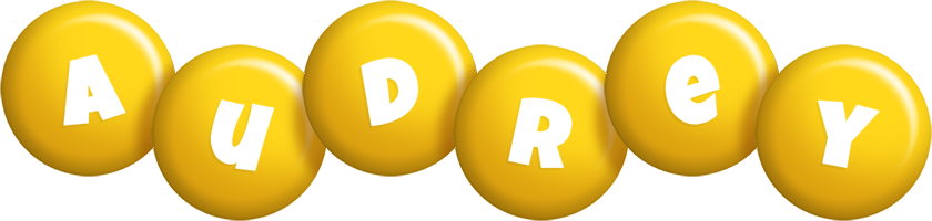 Audrey candy-yellow logo