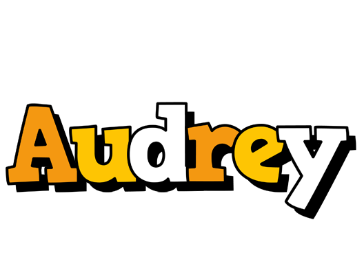 Audrey cartoon logo