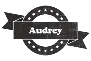 Audrey grunge logo