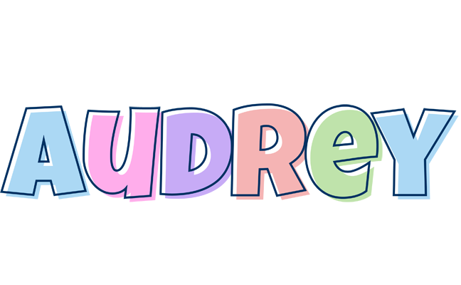 Audrey pastel logo