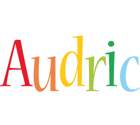 Audric birthday logo