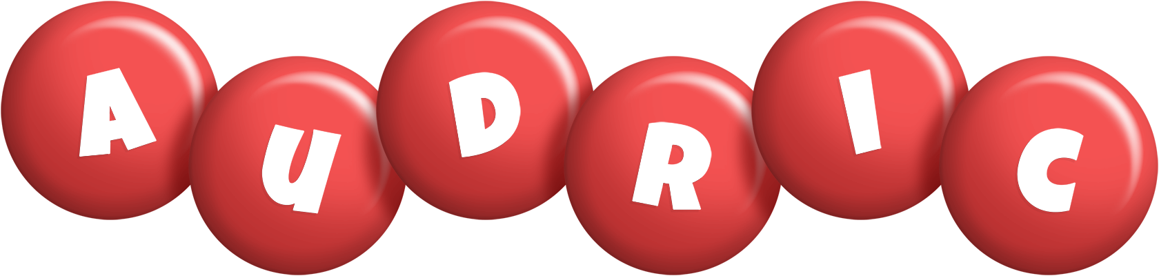 Audric candy-red logo
