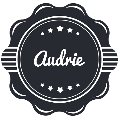 Audrie badge logo