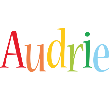 Audrie birthday logo