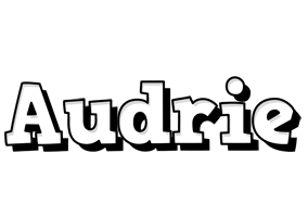 Audrie snowing logo