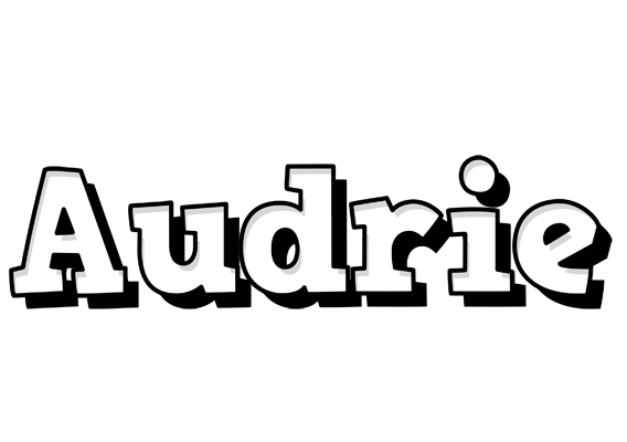 Audrie snowing logo