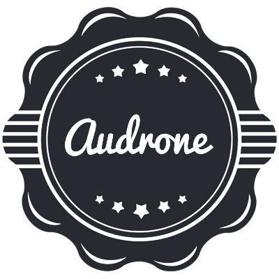 Audrone badge logo