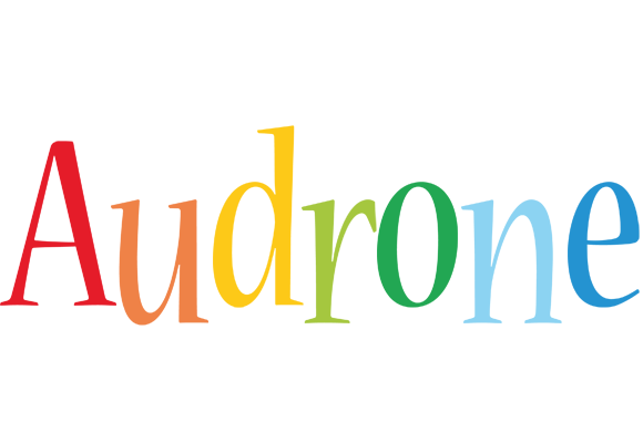 Audrone birthday logo