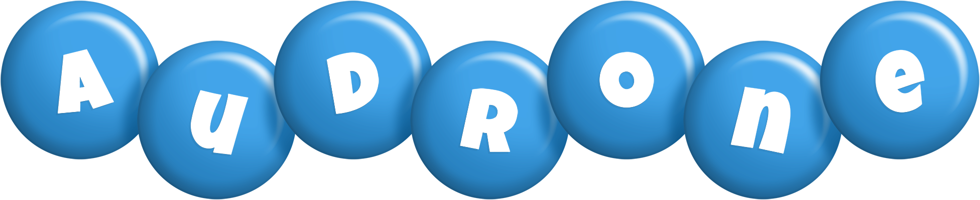 Audrone candy-blue logo