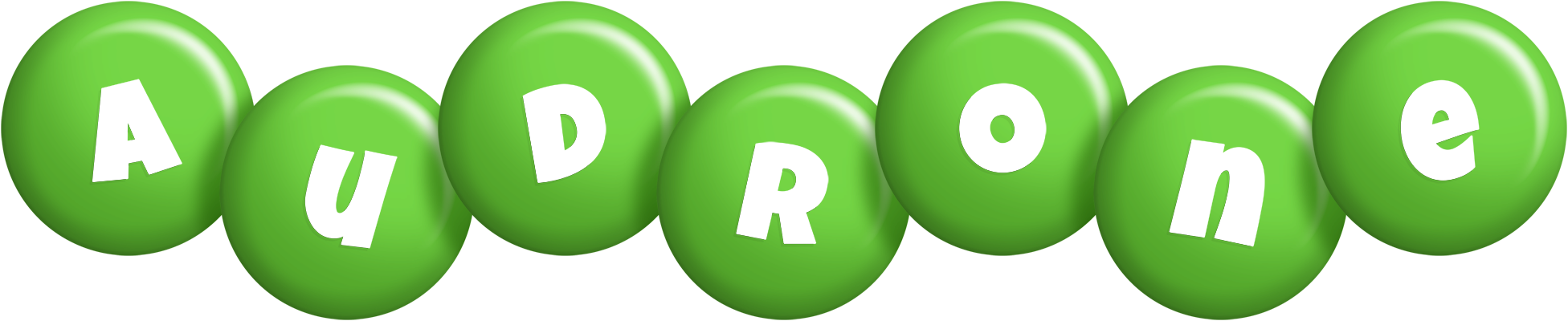 Audrone candy-green logo