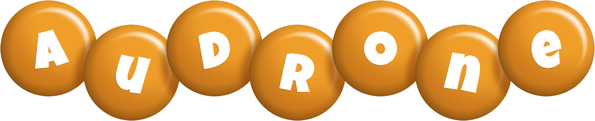 Audrone candy-orange logo