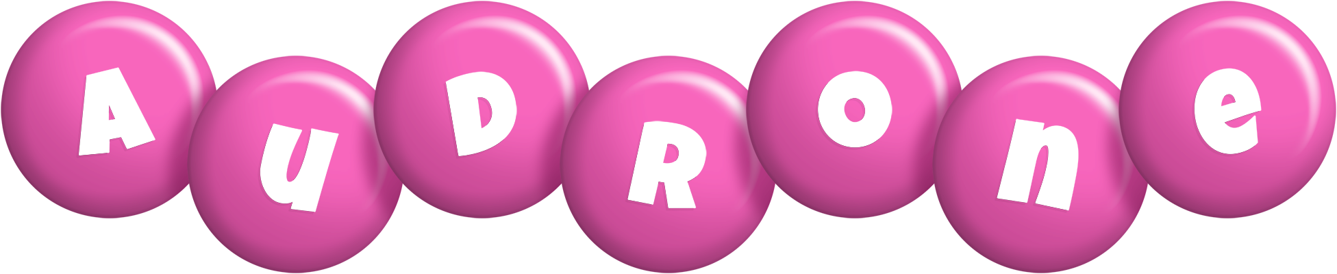 Audrone candy-pink logo