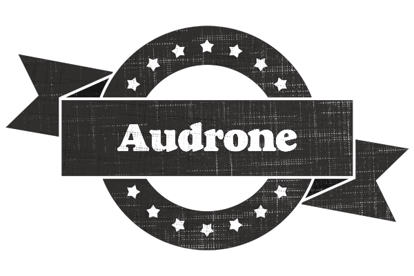 Audrone grunge logo