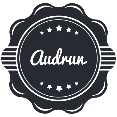Audrun badge logo