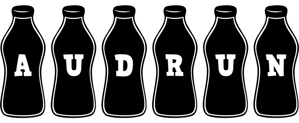 Audrun bottle logo