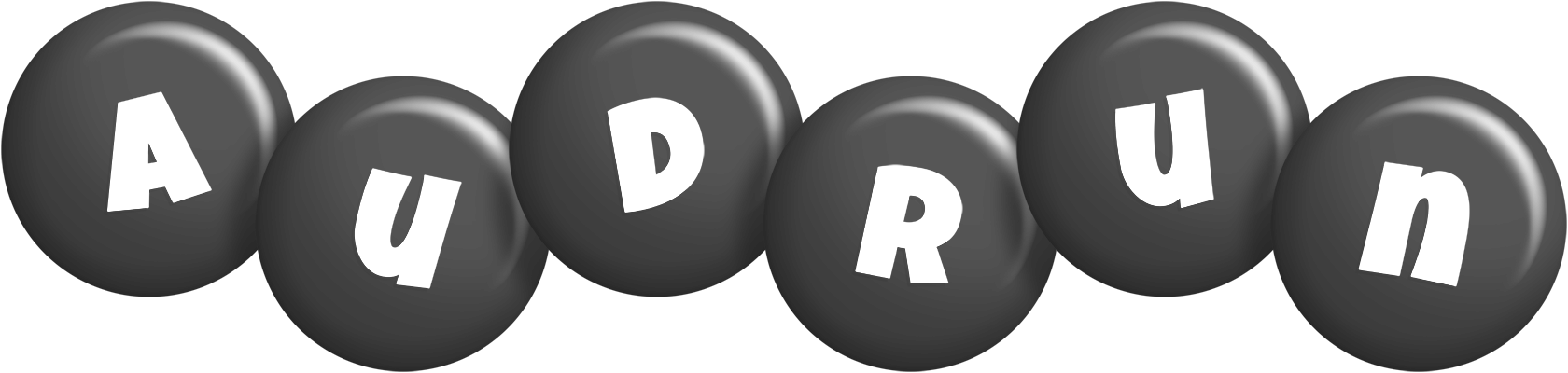 Audrun candy-black logo