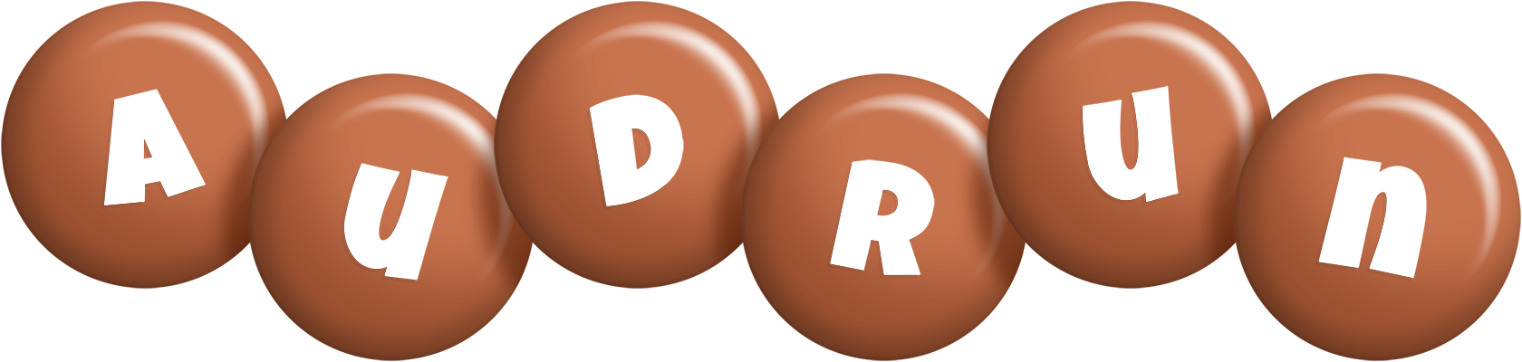Audrun candy-brown logo