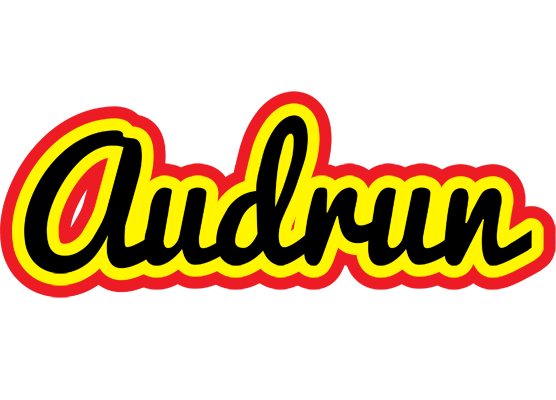 Audrun flaming logo