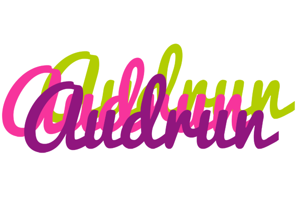 Audrun flowers logo