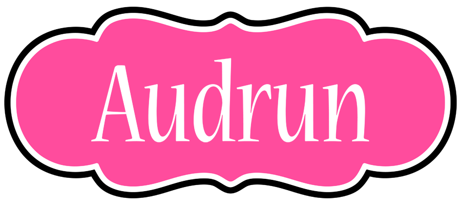 Audrun invitation logo