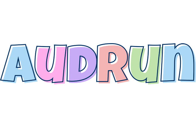Audrun pastel logo