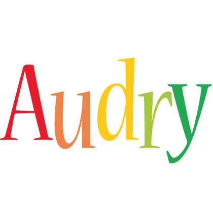Audry birthday logo