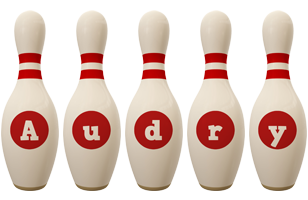 Audry bowling-pin logo