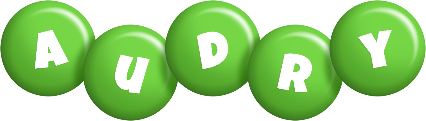 Audry candy-green logo
